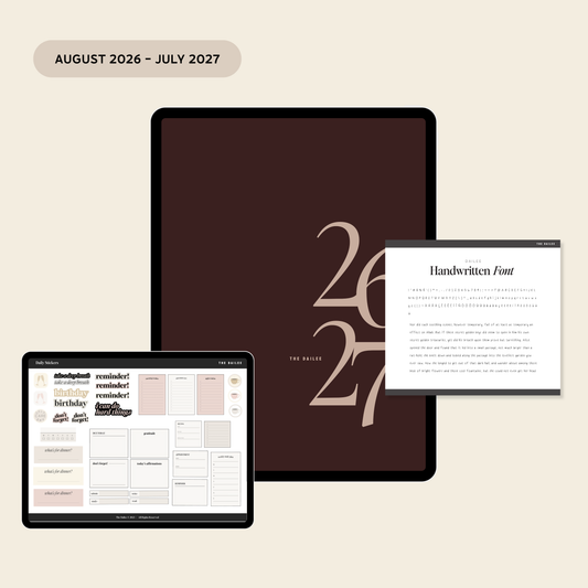 2026-2027 Digital Weekly Planner Bundle