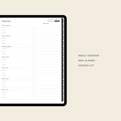 2026-2027 Digital Weekly Planner Bundle