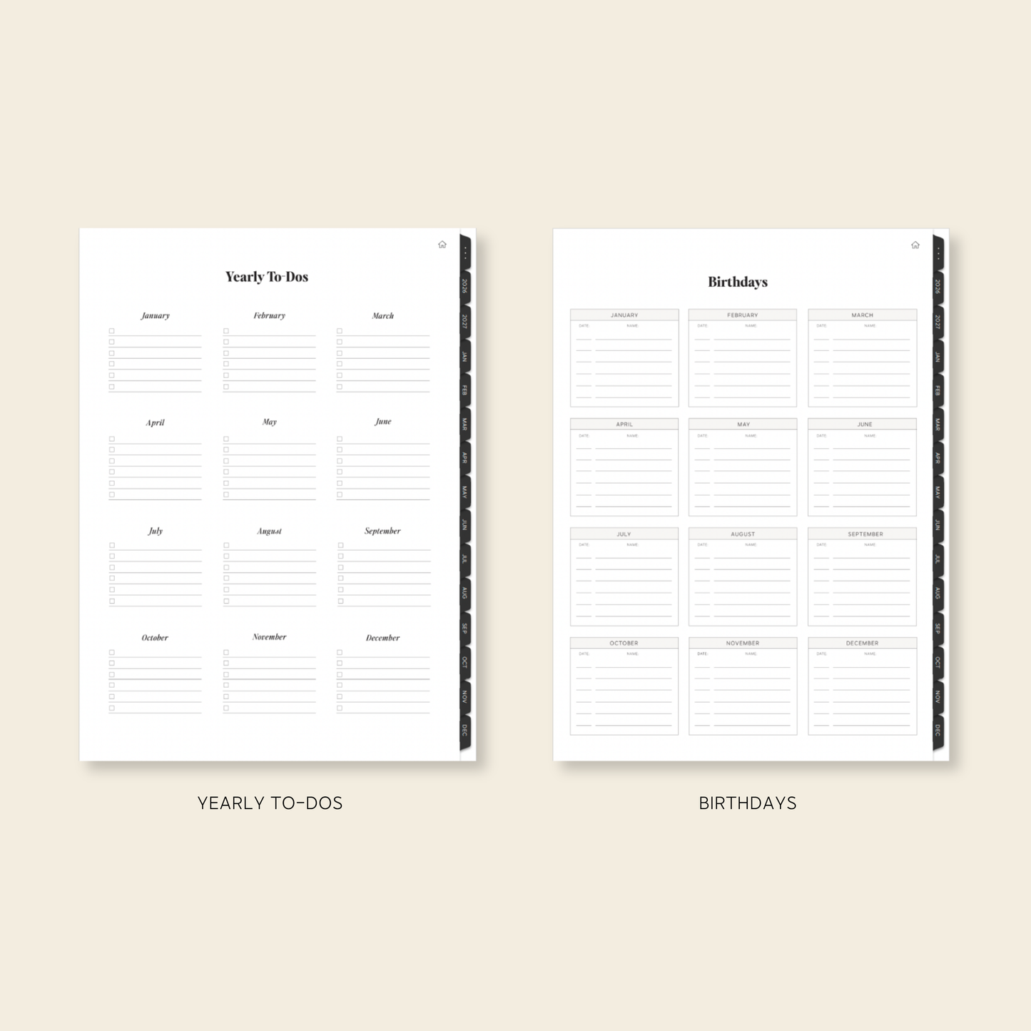 2026-2027 Digital Weekly Planner
