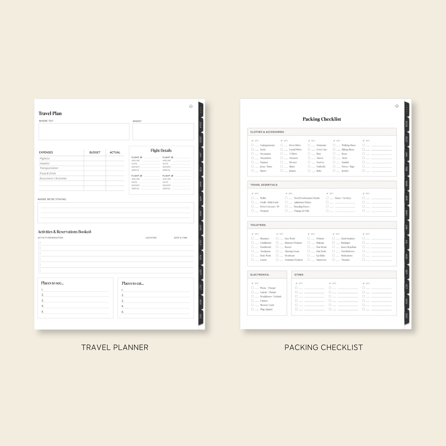2026-2027 Digital Weekly Planner
