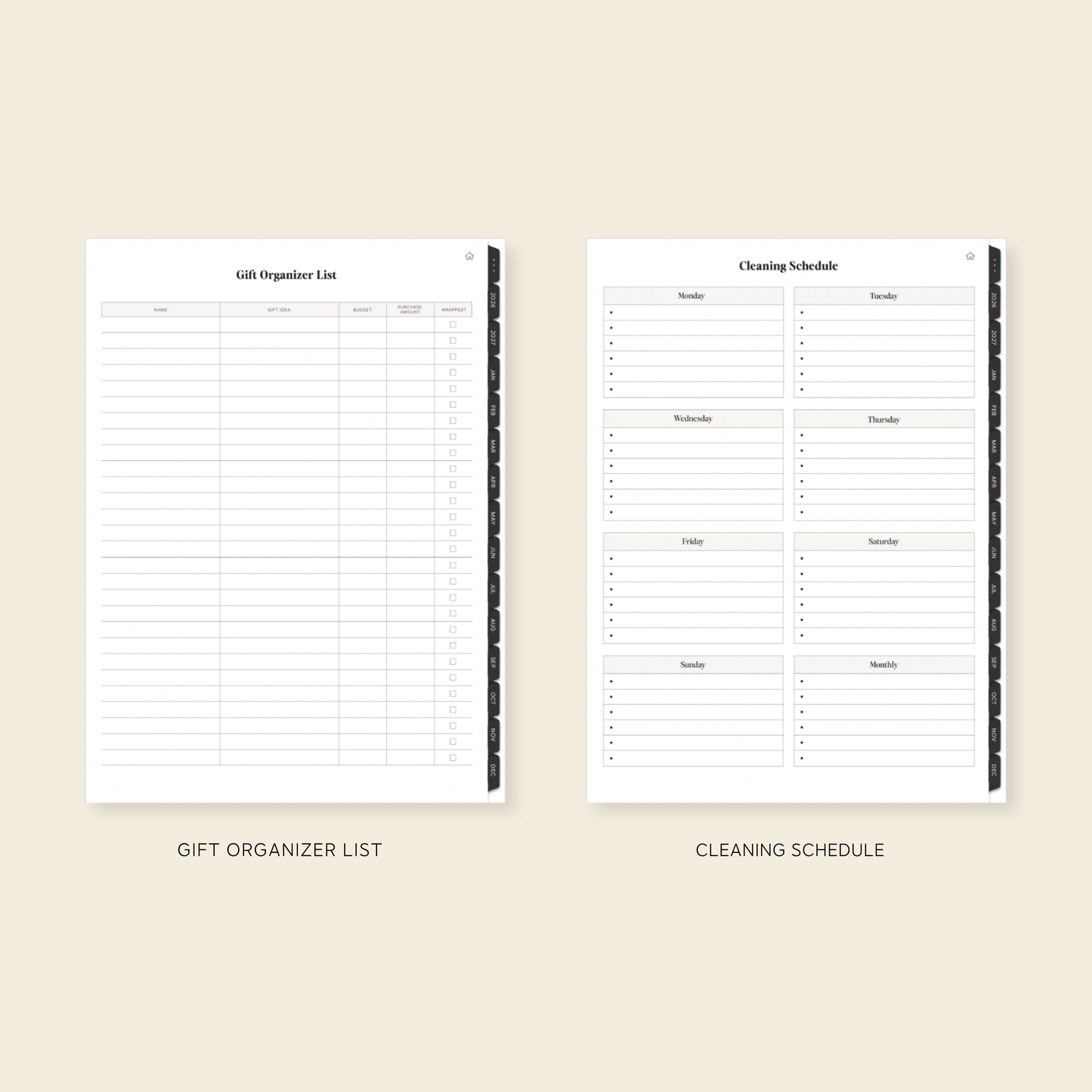 2026-2027 Digital Weekly Planner