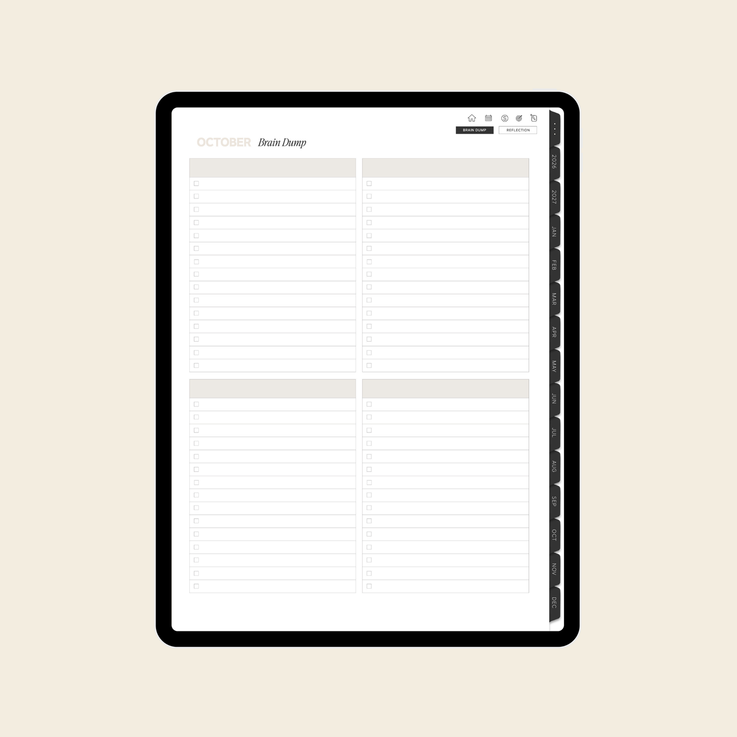 2026-2027 Digital Weekly Planner Bundle
