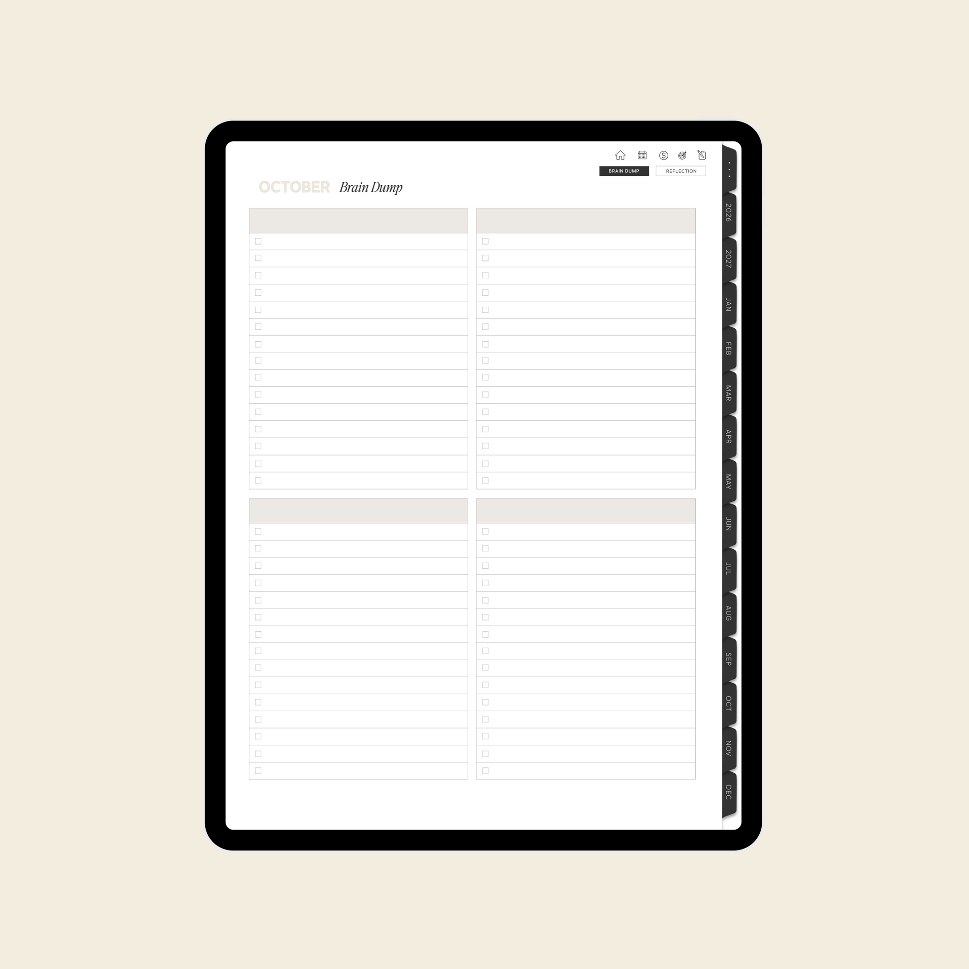 2026-2027 Digital Weekly Planner Bundle