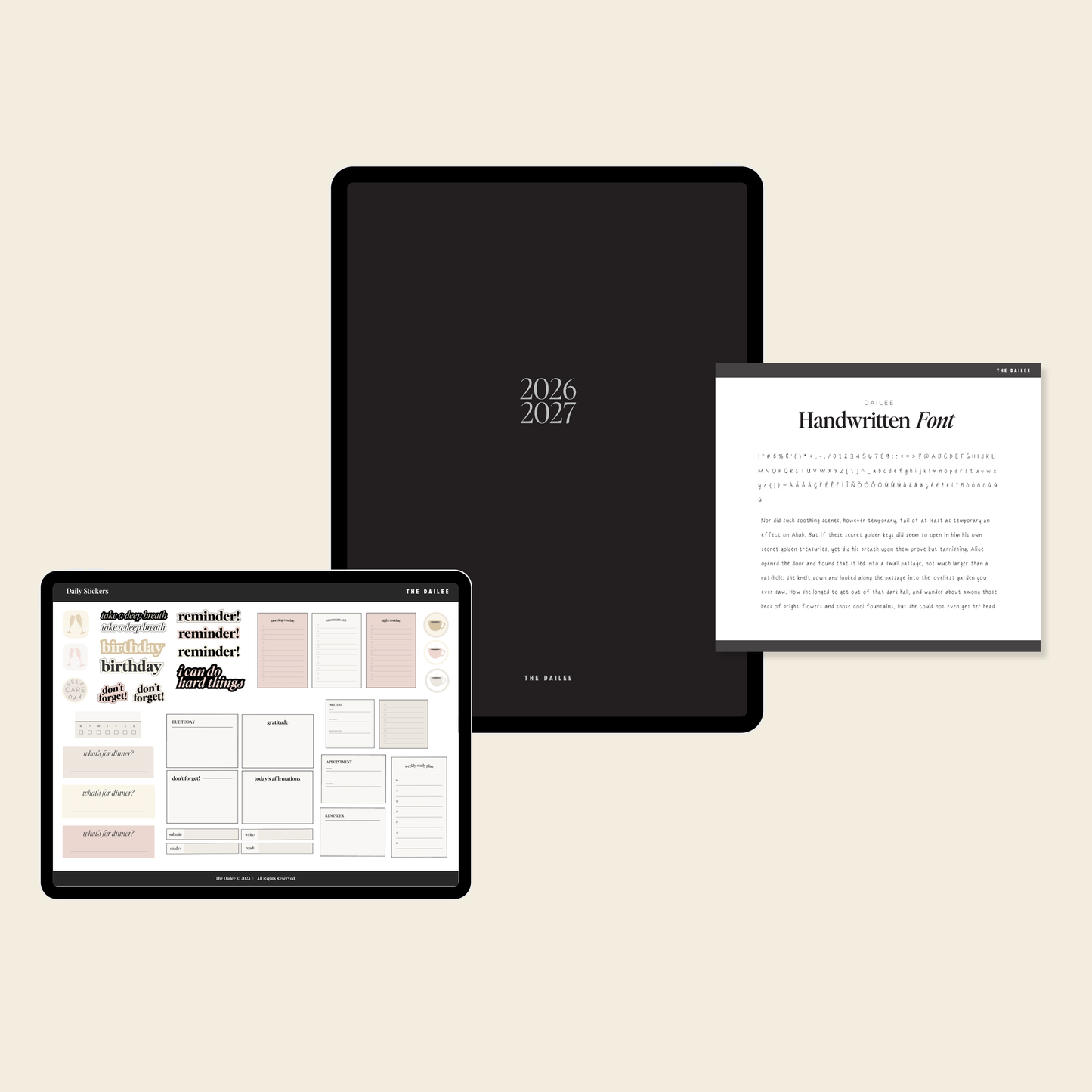 2026-2027 Digital Weekly Planner Bundle