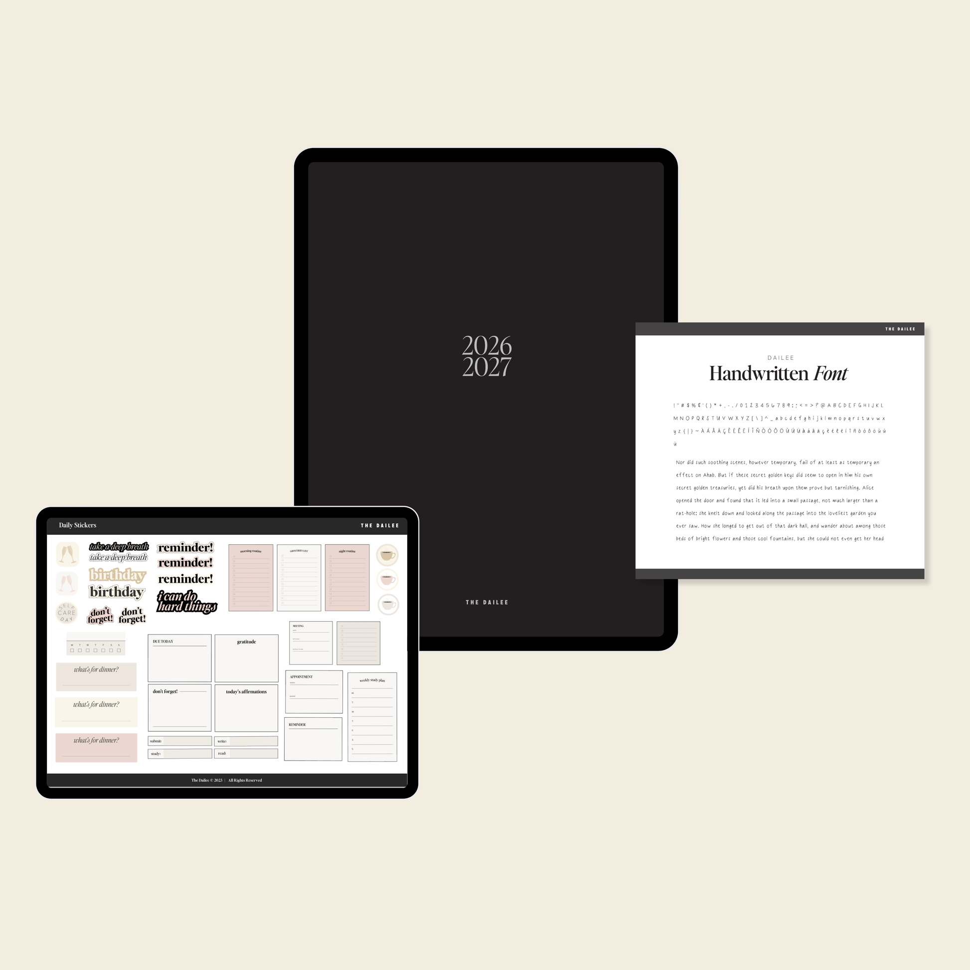 2026-2027 Digital Weekly Planner Bundle