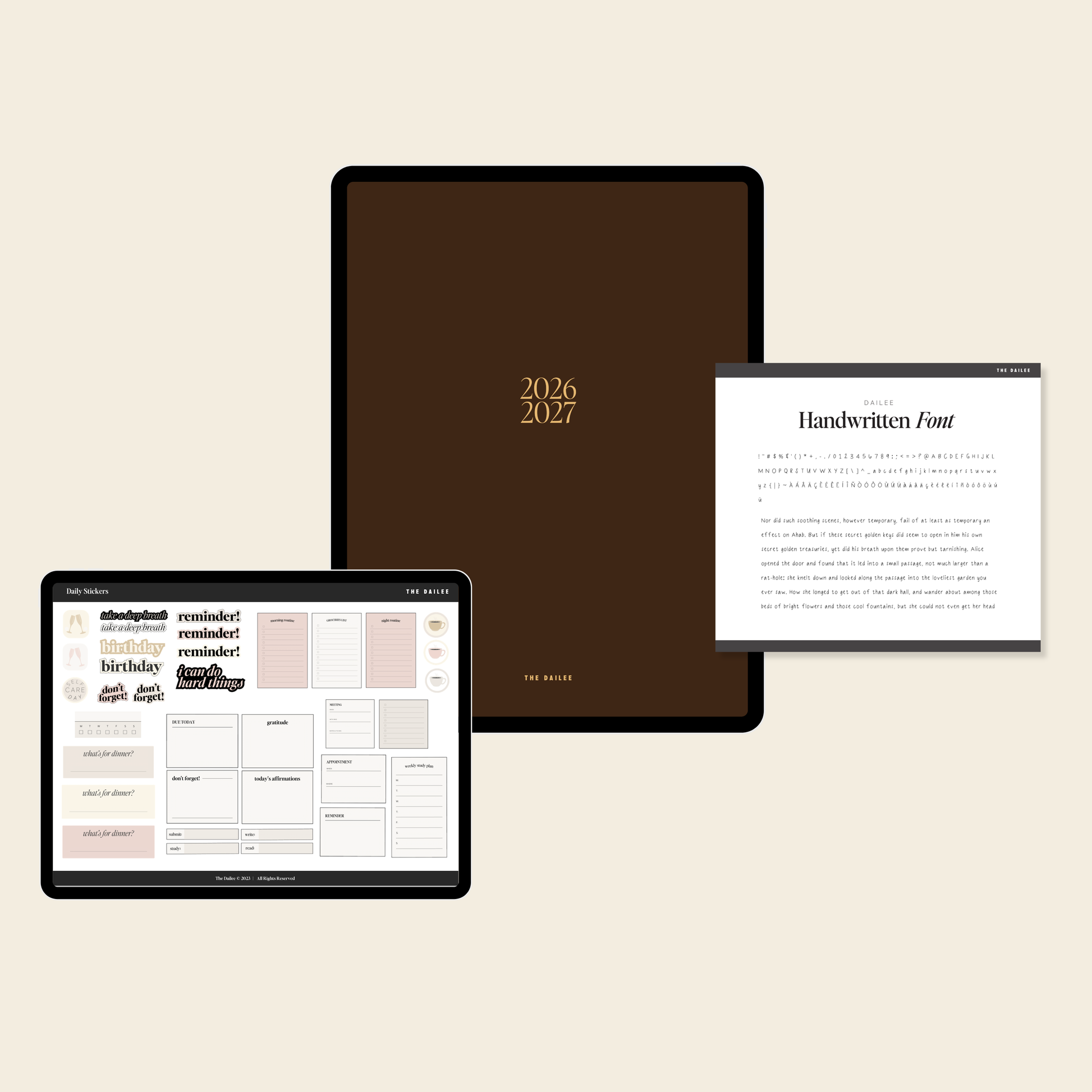 2026-2027 Digital Weekly Planner Bundle