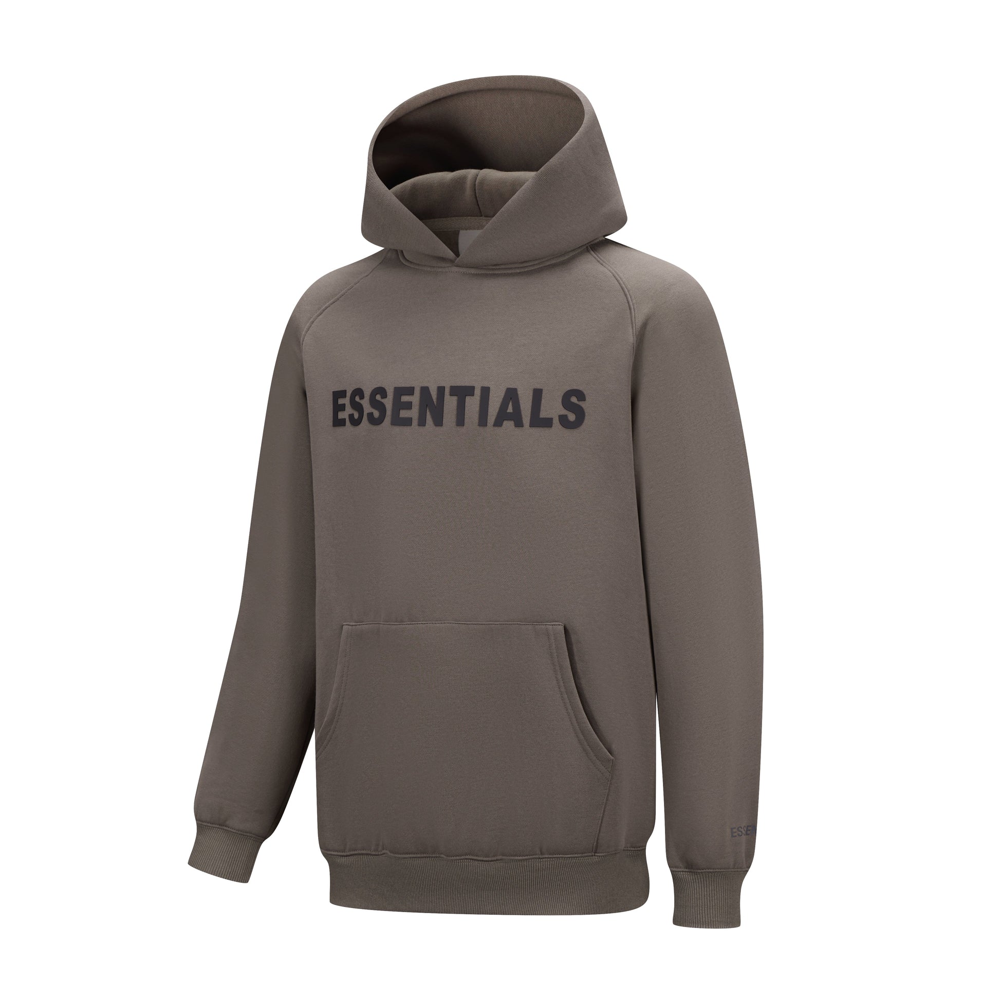 Essentials Hoodie - Cream Oversized Long-Sleeve Pullover Unisex