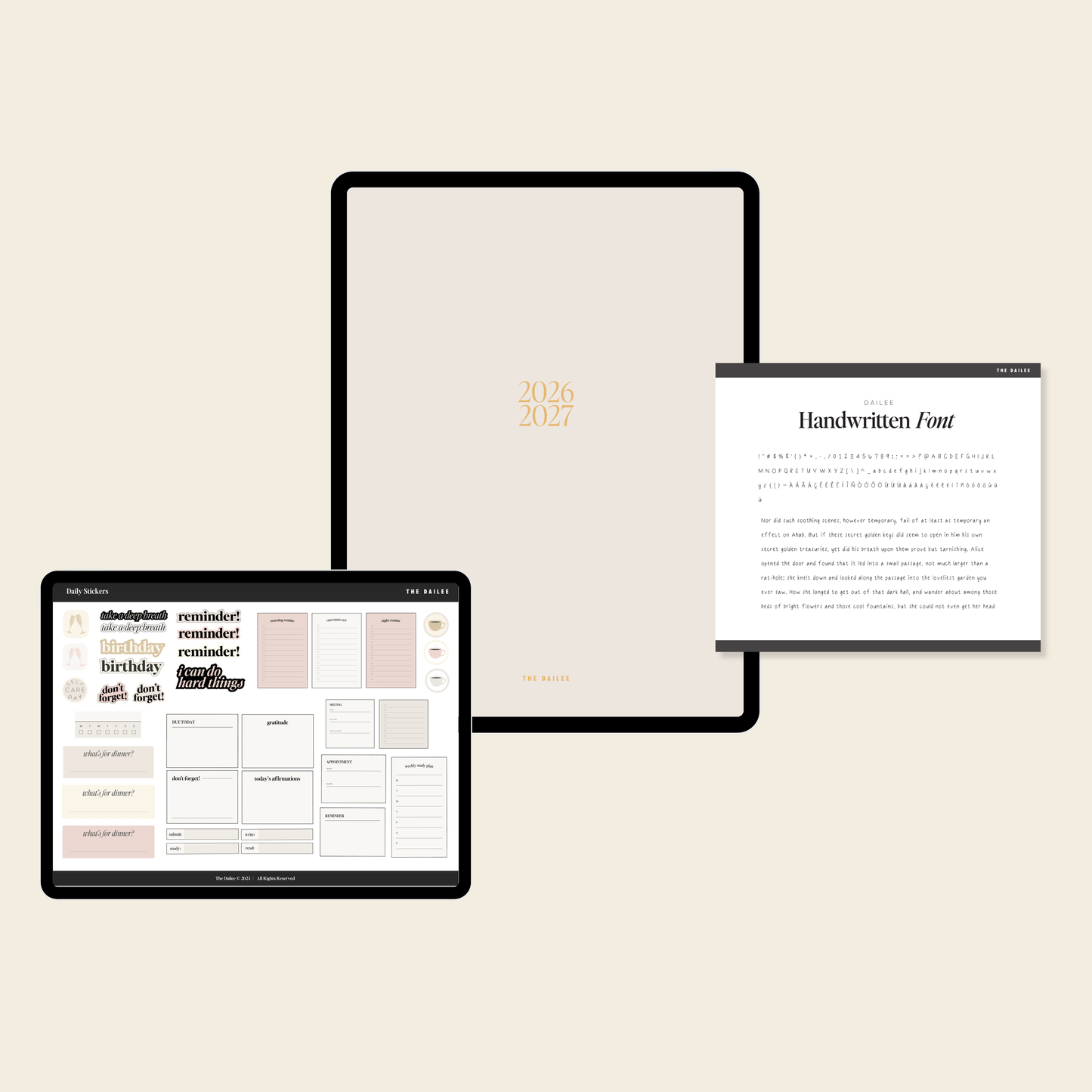 2026-2027 Digital Weekly Planner Bundle