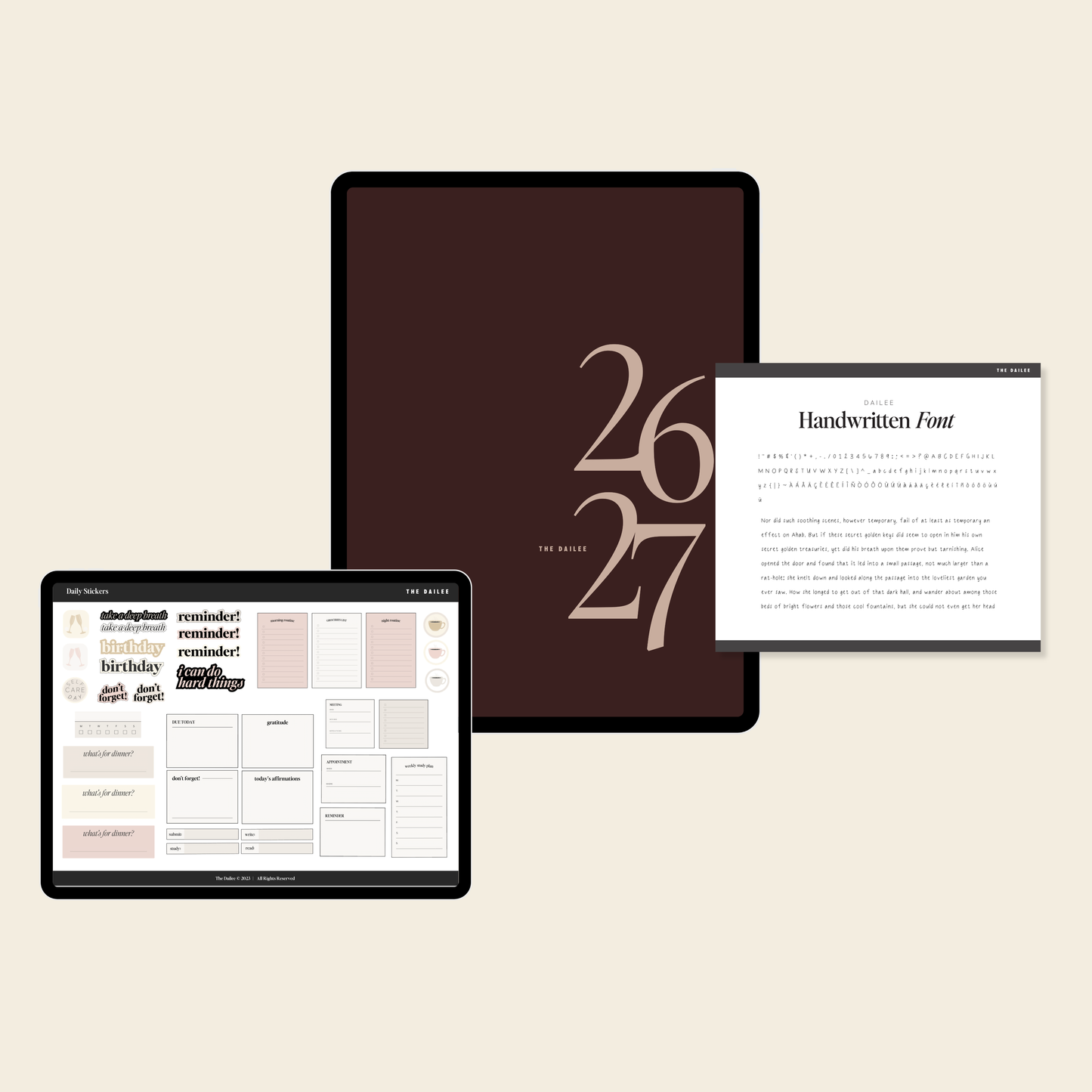 2026-2027 Digital Weekly Planner Bundle