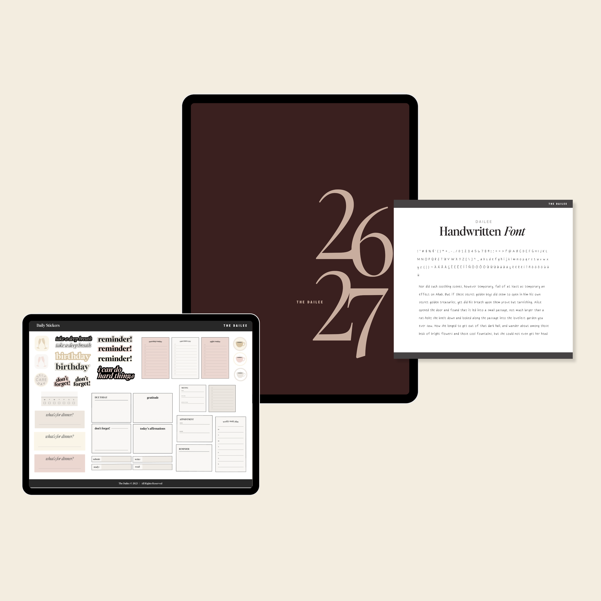 2026-2027 Digital Weekly Planner Bundle