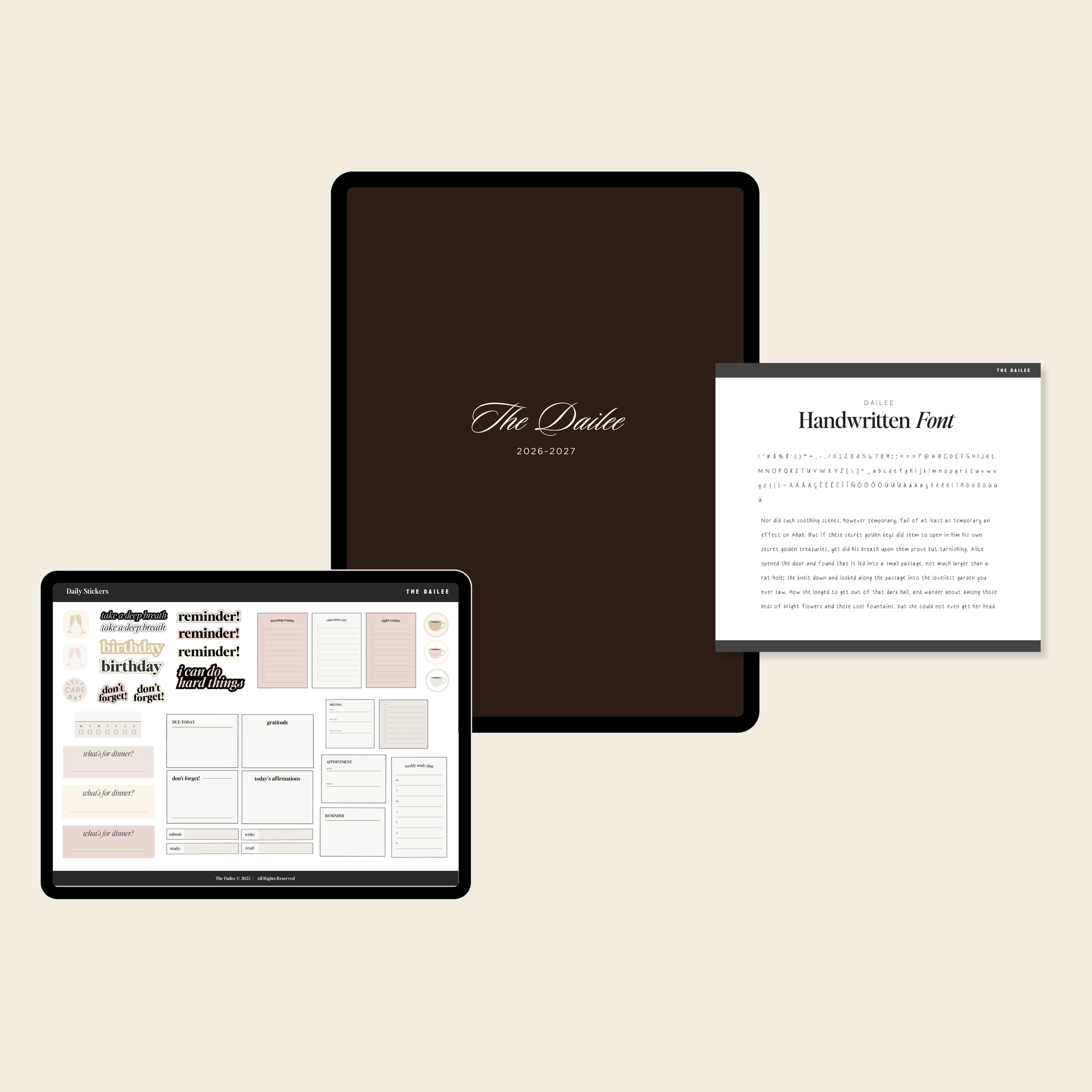 2026-2027 Digital Weekly Planner Bundle