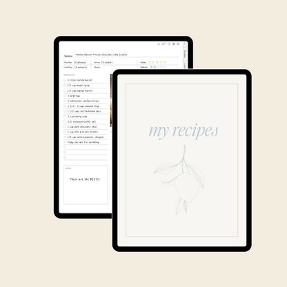 digital recipe book