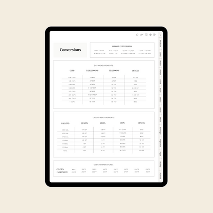 ipad recipe book