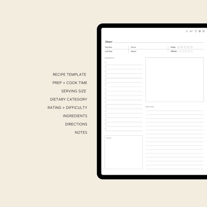 electronic recipe collection