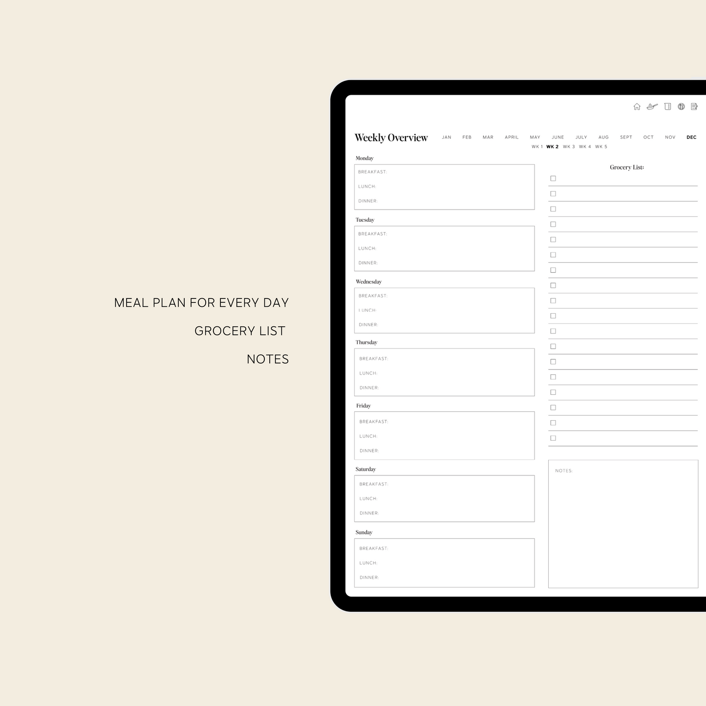 ipad recipe organizer